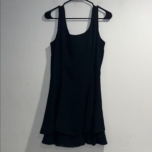 HAMPTON NITES PETITES VTG black mini dress